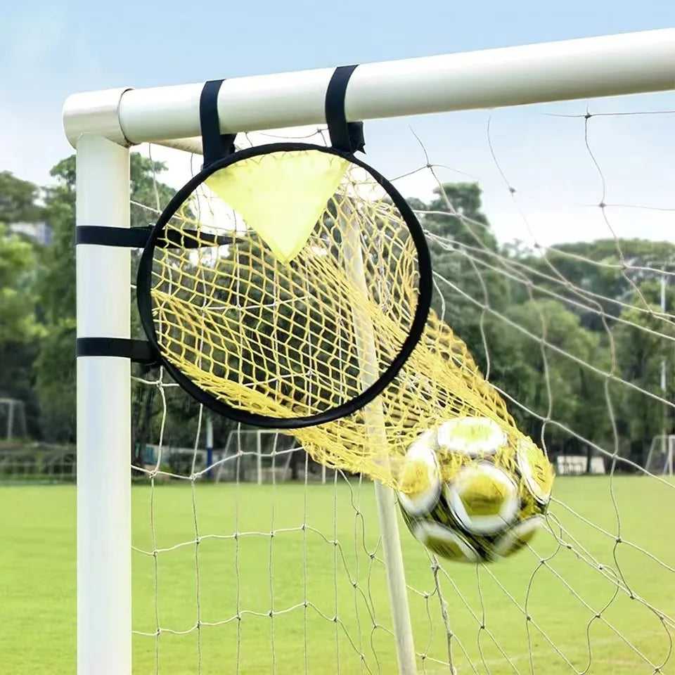 Cible d’Entraînement Football Nylon — Précision de Tir, Fixation Rapide au But