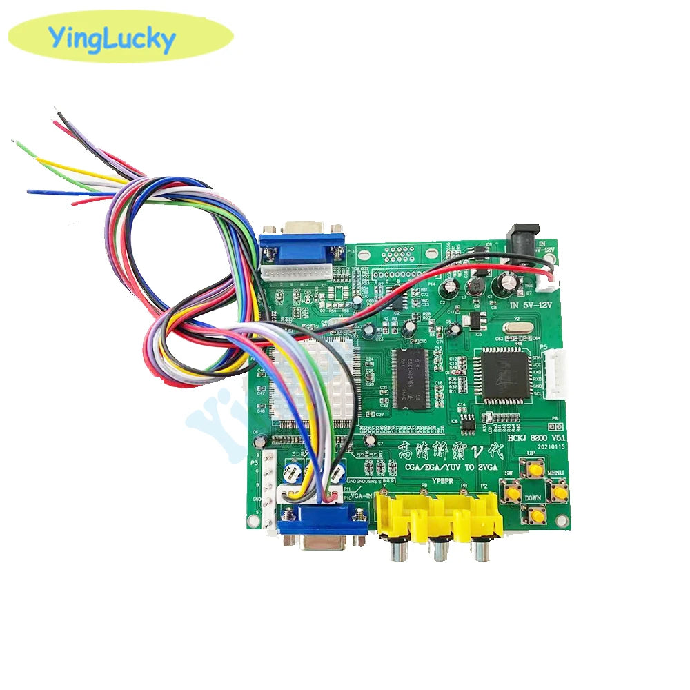 Jeu d'arcade RGB/CGA/EGA/YUV vers double VGA HD, carte adaptateur de convertisseur vidéo GBS-8220
