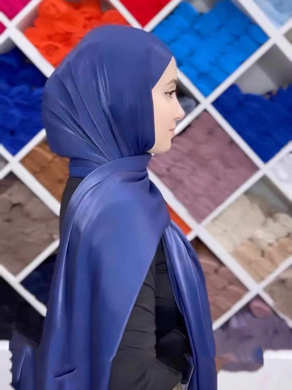Hijabs en mousseline de soie de qualité supérieure pour femmes, voile turban doux et long, écharpes musulmanes, châles Hijab, couvre-chef Islam, accessoires Ramadan