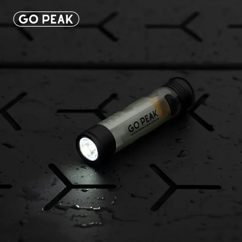 GOPEAK poche Mini lampe de poche extérieure clé pince capuchon ambiant Led longue Endurance secours en cas de catastrophe d'urgence 5050 petite lumière