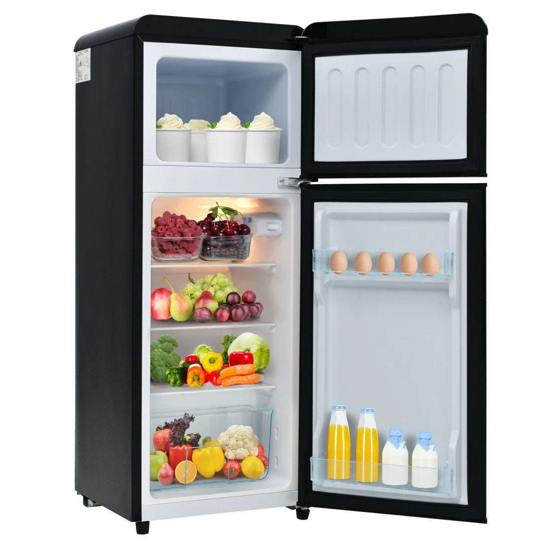 Réfrigérateur-Congélateur Combiné Double Porte — 92 L, 105,5 cm Hauteur, 41 cm Largeur