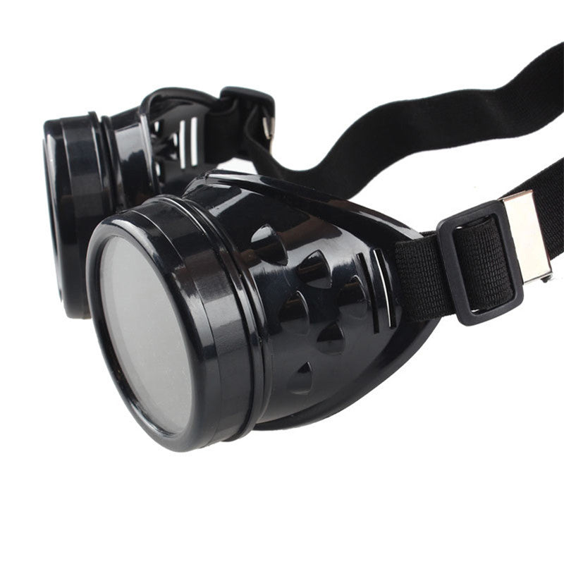 Lunettes de soleil mode Steampunk rondes surdimensionnées — soudage, Punk, Cosplay, couleurs lentille