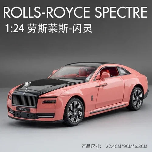 Modèle de voiture 1/24 en alliage — son, lumière, pneus, collection, cadeau enfant
