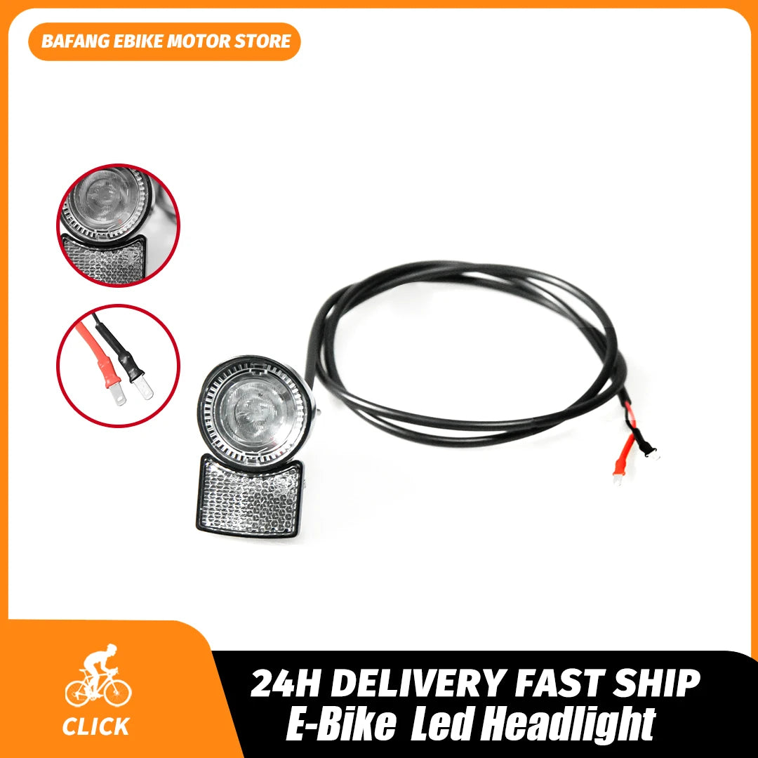 Faro LED de 6 V para scooter, para kit de conversión de motor de accionamiento central BBS01B BBS02B BBSHD, luz delantera impermeable para scooter