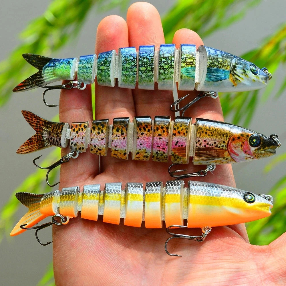 13.5 cm/19g coulant Swimbait manivelle leurre de pêche ensemble de Wobblers pour brochet appâts artificiels Kit matériel de pêche