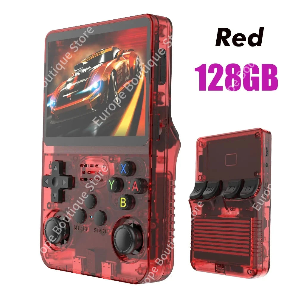 Console de jeu rétro portable 3,5" IPS — 64/128 Go, 20000+ jeux, émulateurs rétro, vente en gros