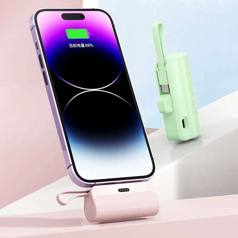 Batterie Externe Capsule 300000mAh — Charge Super Rapide, Portable, Tous Téléphones 2026