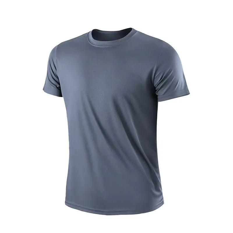 Summer Sports Gym T-Shirt Men Quick Dry Running Bodybuilding Shirts Men Short Sleeve Fitness Tops Oversized Brazil T-Shirt Jersey