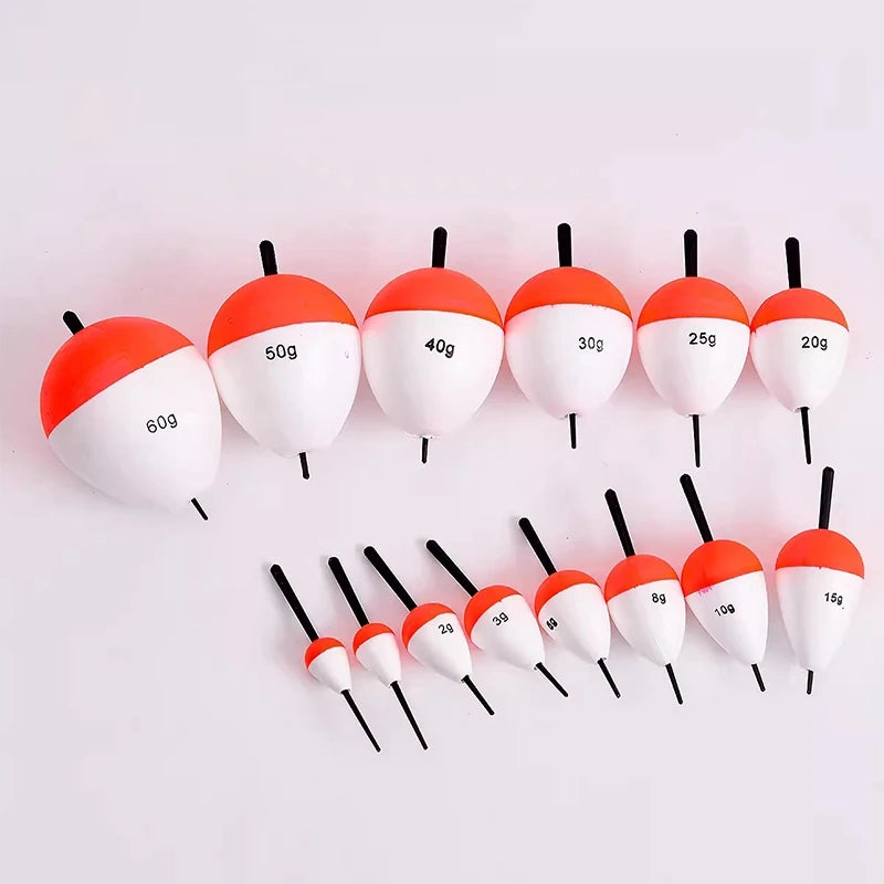 5 piezas flotadores de pesca de espuma EVA flotadores de pescado cebo boyas de pesca 2g/3g/5g/10g/15g/20g/35g/40g/60g boya Flotador accesorios de pesca