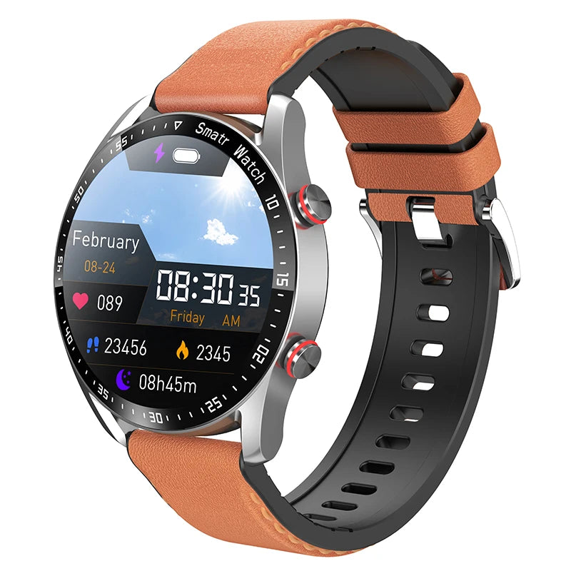 Smartwatch para hombres y mujeres, pantalla HD, Bluetooth, llamadas, GPS, monitor de ritmo cardíaco, resistente al agua IP68, nueva, 2024