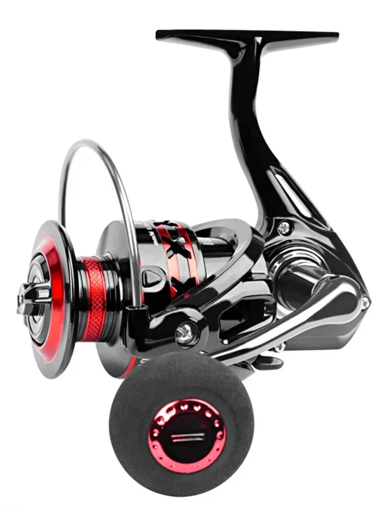 DEUKIO moulinet de pêche 2000-7000 traînée maximale 12KG moulinets de filature bobine en métal carretilhas de pesca moulinet pour accessoires de pêche pêche