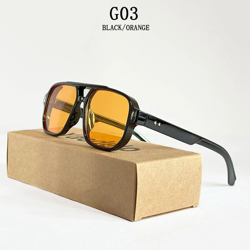 Men's vintage fashionable sunglasses, dropshipping, 2025