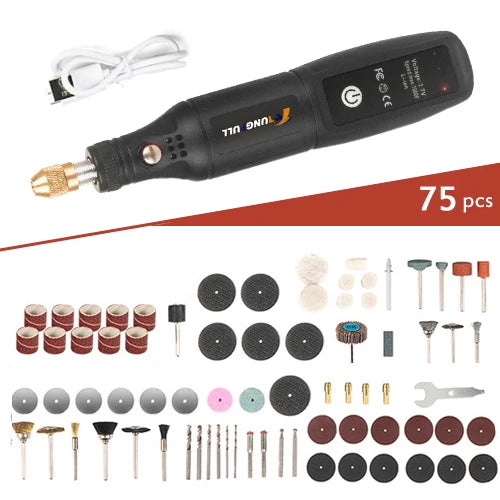 Mini perceuse électrique USB, stylo de gravure sans fil, Rechargeable, outils Dremel, outil rotatif, perceuse à main sans fil, Mini Machine à polir