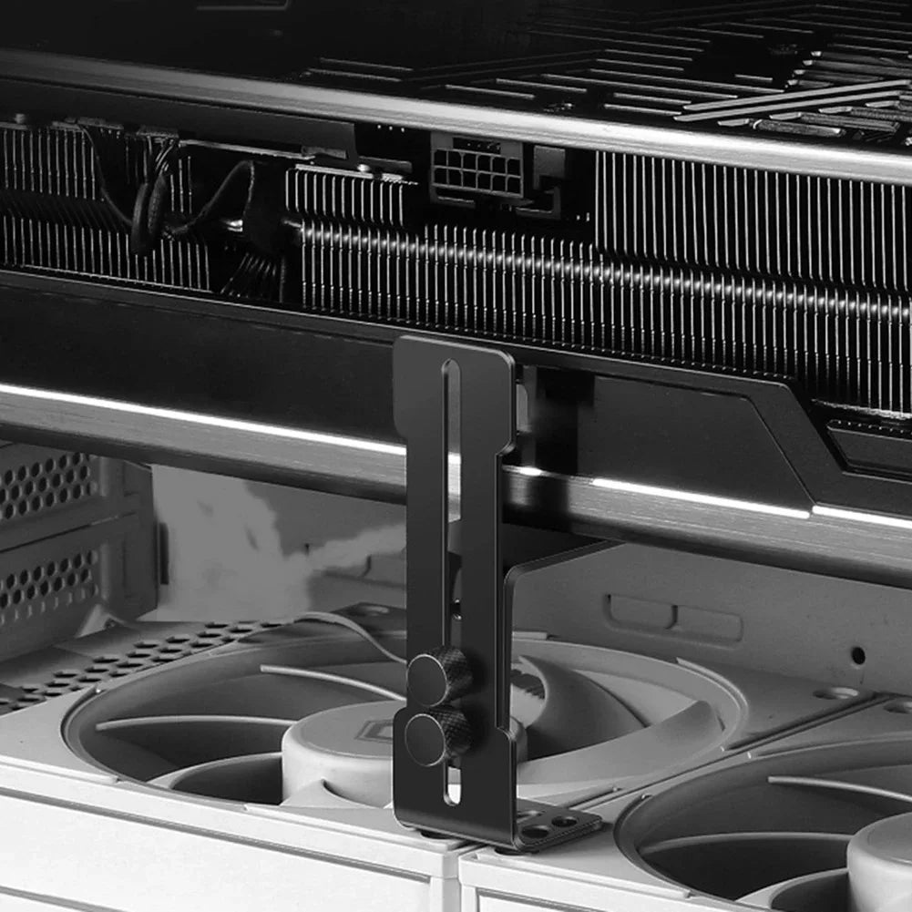 TEUCER VC-5 châssis position du ventilateur GPU cadre de Support en acier inoxydable Support de carte vidéo empêcher l'affaissement pour RTX 4090 4080