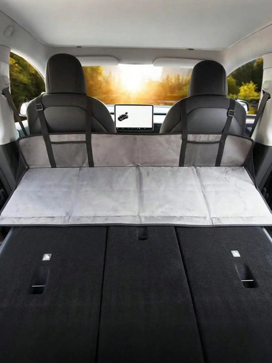 1 extension de lit de voiture – Idéal pour le camping, les voyages sur route et les voyages de nuit, matelas d'extension pliant.