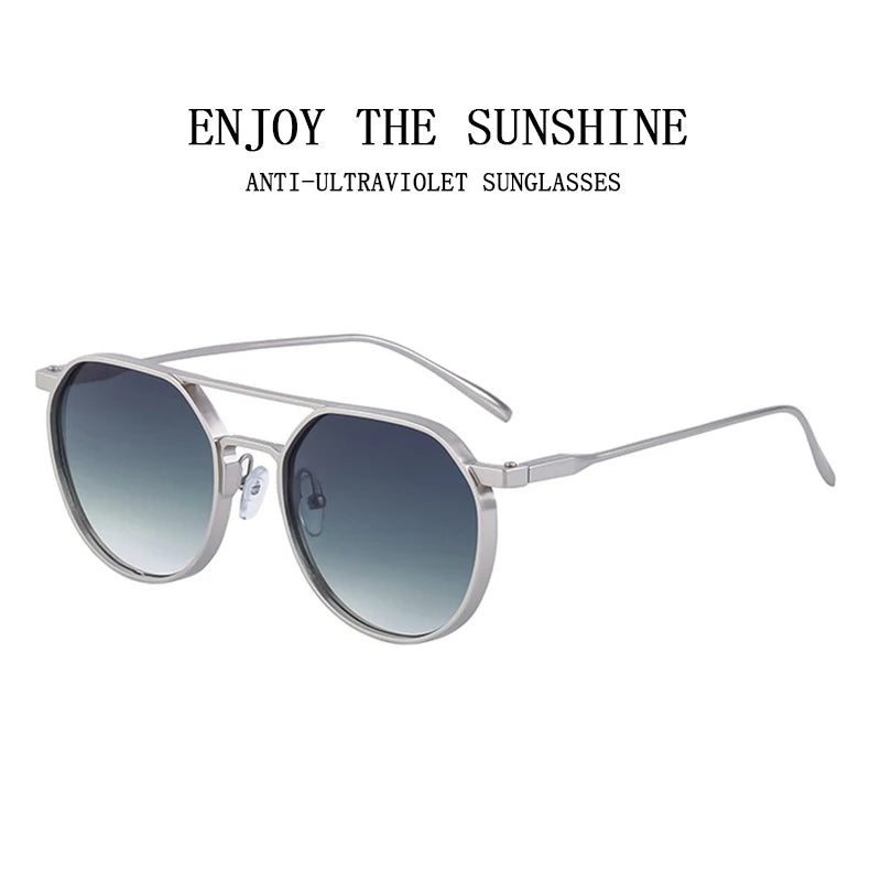 Lunettes de soleil ovales vintage pour hommes — livraison directe, nouveau