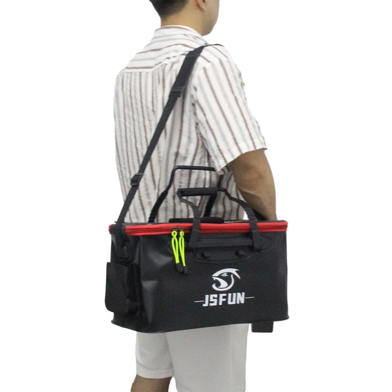 JSFUN Seau de Pêche Pliable EVA — Léger & Portable Plein Air
