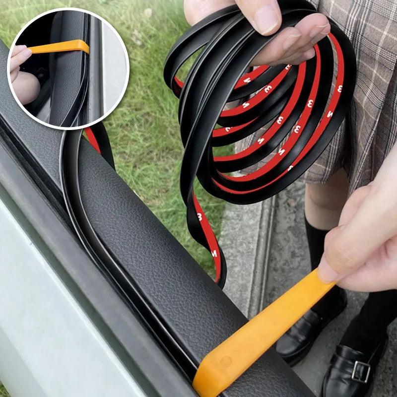 Bande d'étanchéité pour fenêtre de voiture, joint automatique en forme de V, remplissage d'écart de fenêtre latérale automatique, coupe-froid, accessoires d'isolation phonique