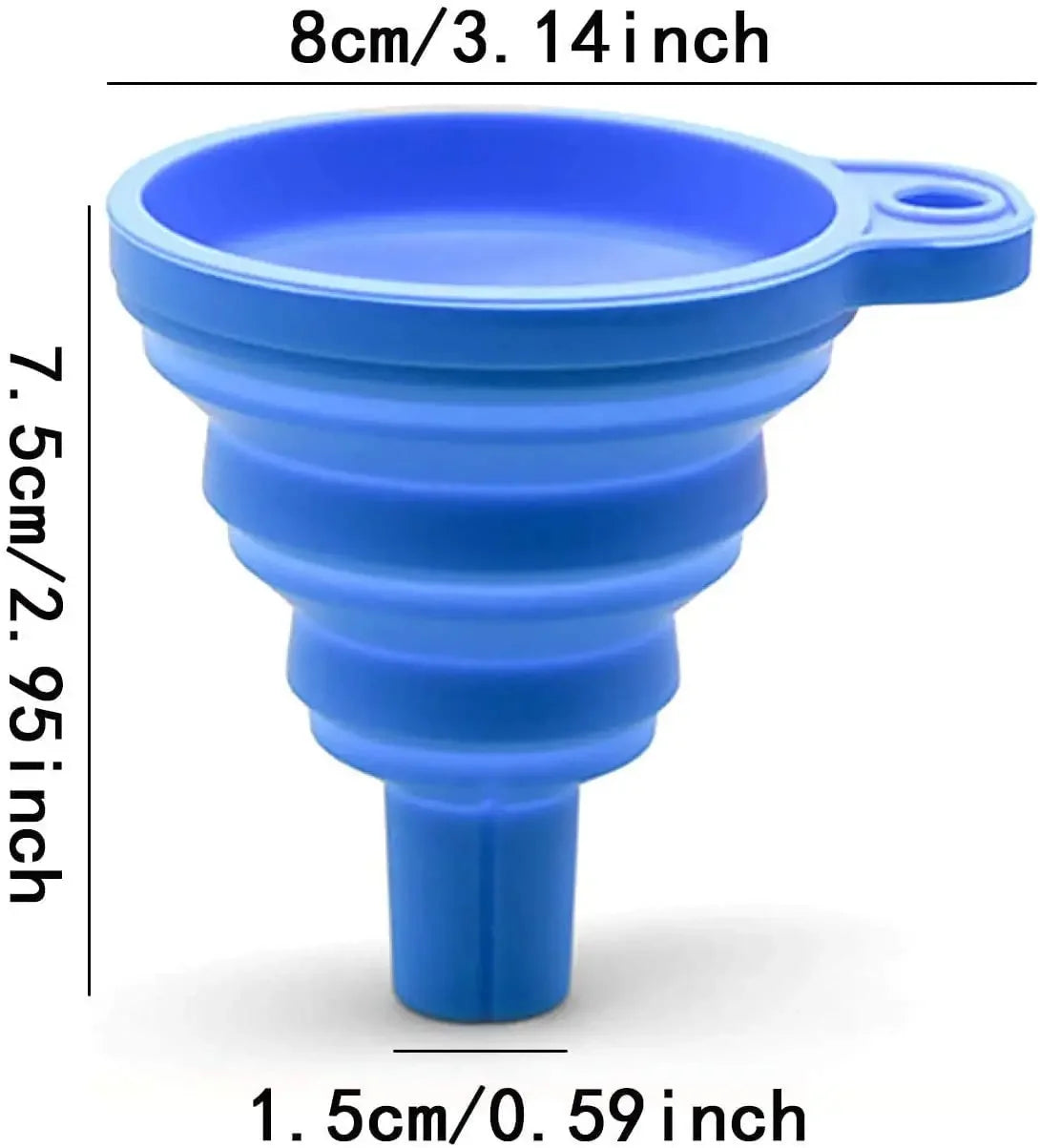 Entonnoir pliable en Silicone pour moteur de voiture, 2 pièces, liquide de lavage, changement de liquide, Portable, changement d