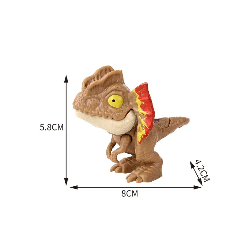 Dinosaure jurassique Triceratops tyrannosaure, modèle de jouets pour enfants, dinosaures créatifs pour mordre les doigts, jouet interactif, cadeau pour garçon