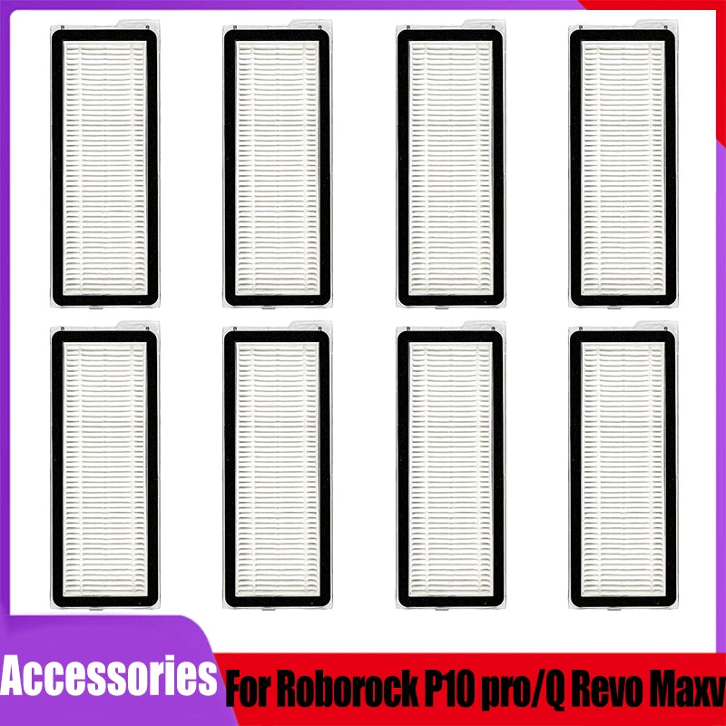 Accesorios de repuesto para aspiradora Robot Roborock P10 pro/Q Revo Pro/Q Revo S/Q Revo Maxv/QRevo Plus, piezas de filtros HEPA