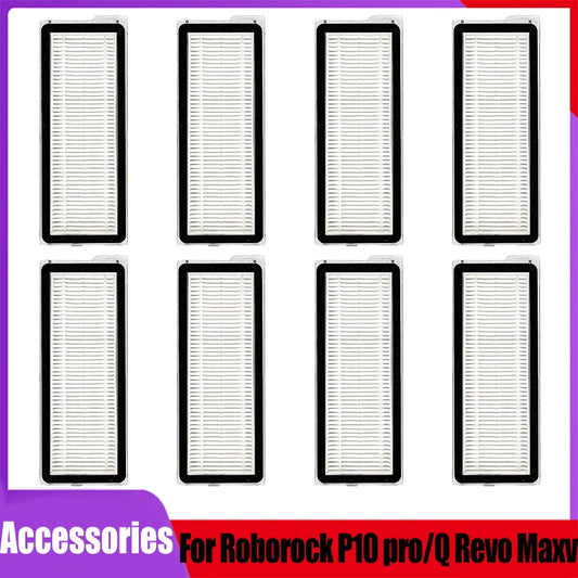 Replacement Accessories for Roborock P10 Pro/Q Revo Pro/Q Revo S/Q Revo MaxV/QRevo Plus Robot Vacuum Cleaner, HEPA Filter Parts