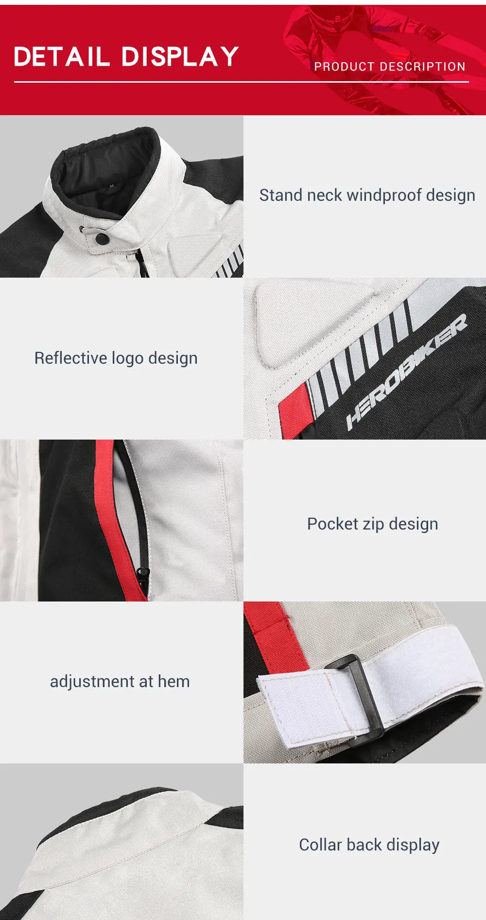 Veste de moto imperméable pour homme — veste de course, pantalon moto portable, protection EVA