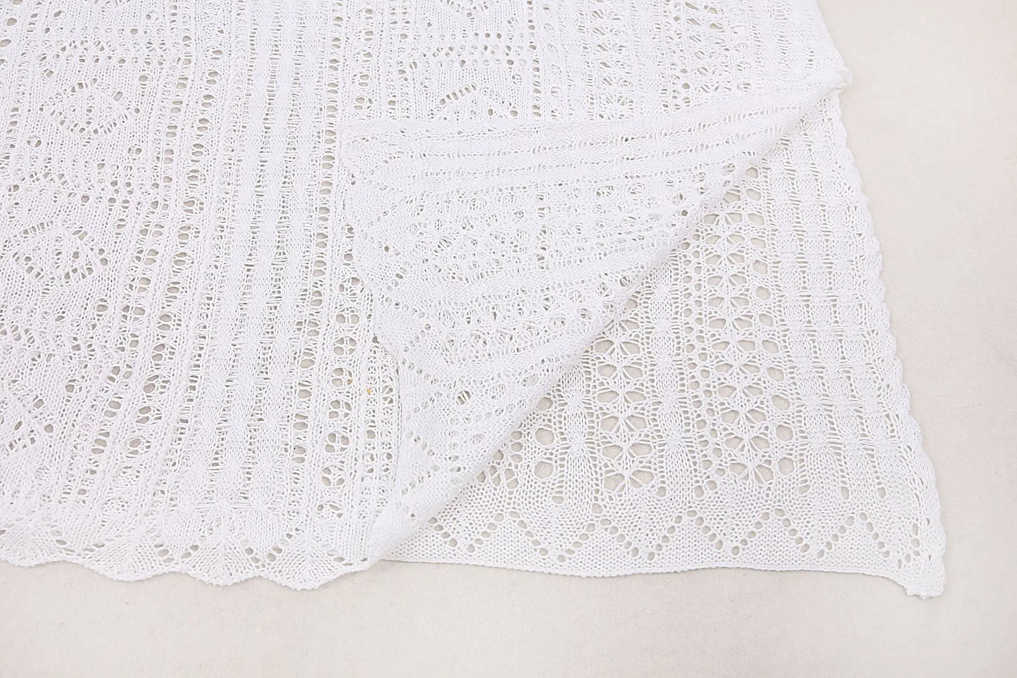 Robe tunique longue crochet blanc tricoté — plage, paréo, bikini, cache-maillot, 2025