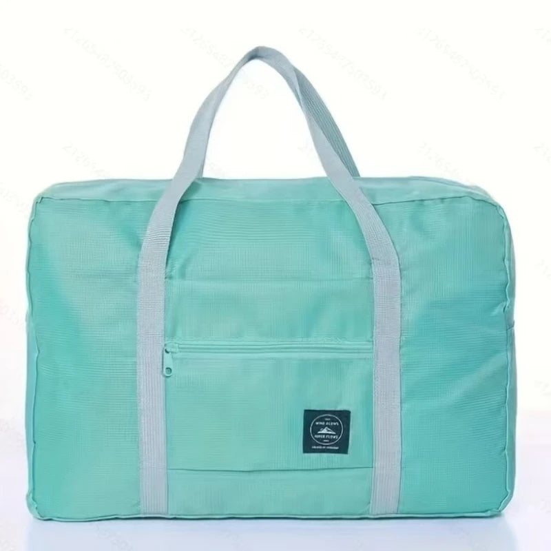 Large Foldable Travel Tote, Travel Storage Bags, Carry-on Luggage, Clothing, Handbags, Picnic, Moving
