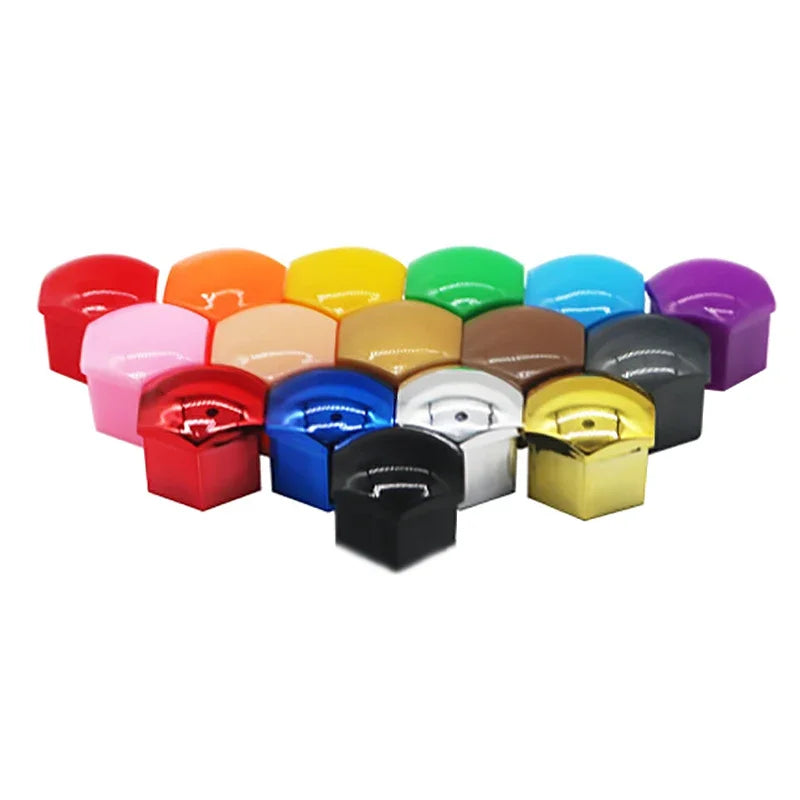 20pcs Car Wheel Nut Caps, Anti-rust Car Hub Screw Protective Covers, Car Tire Screw Caps, Nut Bolt Covers, Automotive Exterior 17/19/21mm