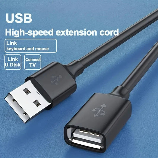 Câble d'extension USB mâle vers femelle, 0.5 m, 3/5 m, 1 m, 2 m, 3.0 m, données, ordinateur portable, TV, SSD 3.0, ordinateur, caméra, imprimante, connecteur