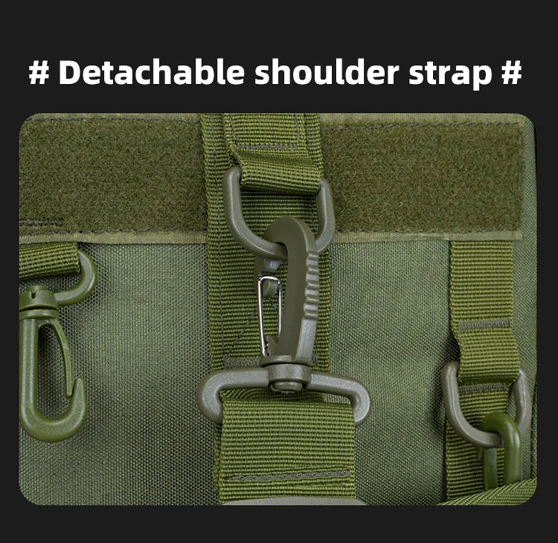 Sac à dos de pêche tactique, sac de matériel avec porte-canne, rangement d'équipement de poisson Molle Camping randonnée sac multifonctionnel en plein air