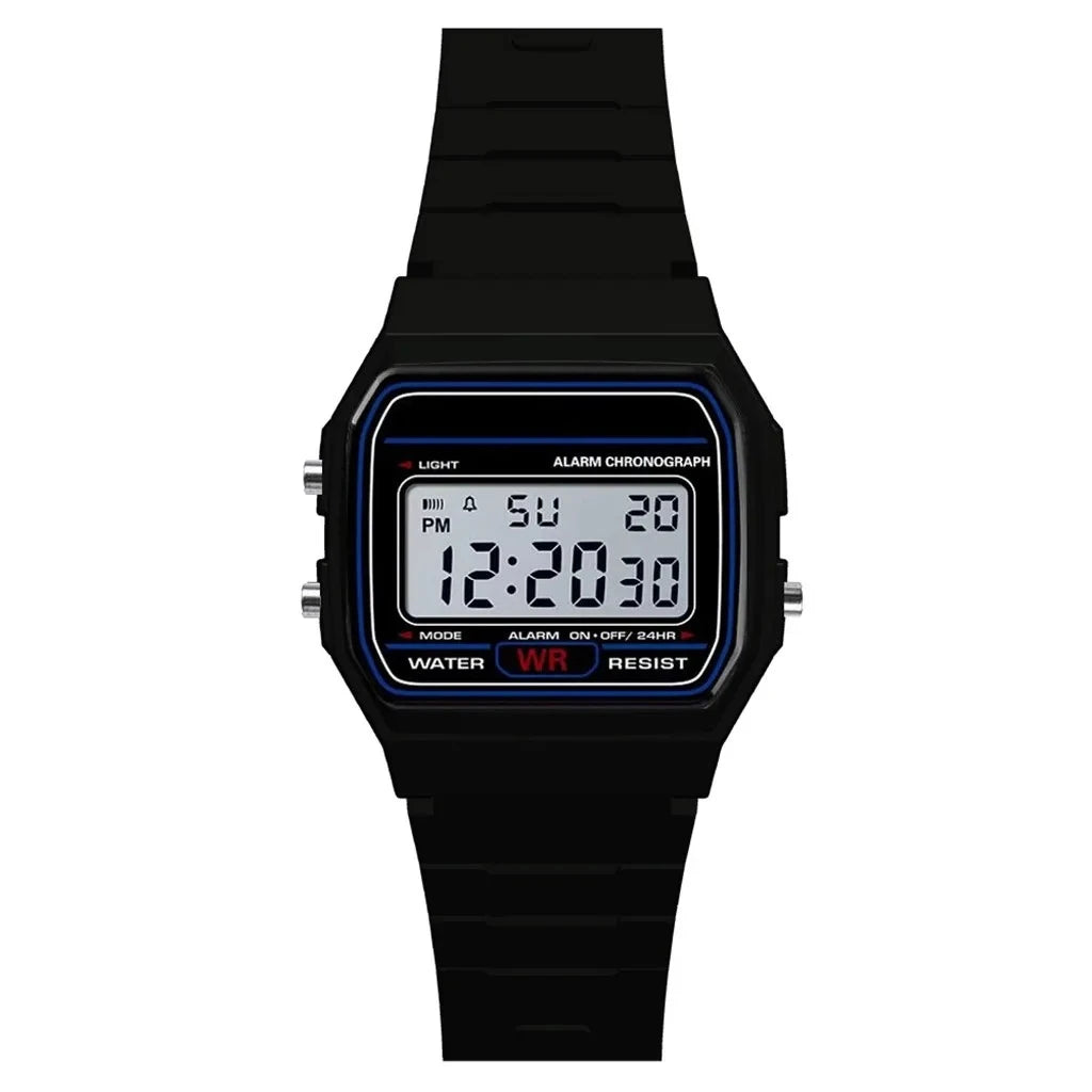 Reloj de pulsera deportivo militar analógico digital de lujo para hombre, resistente al agua, con luz LED, para niños y mujeres, con correa y alarma