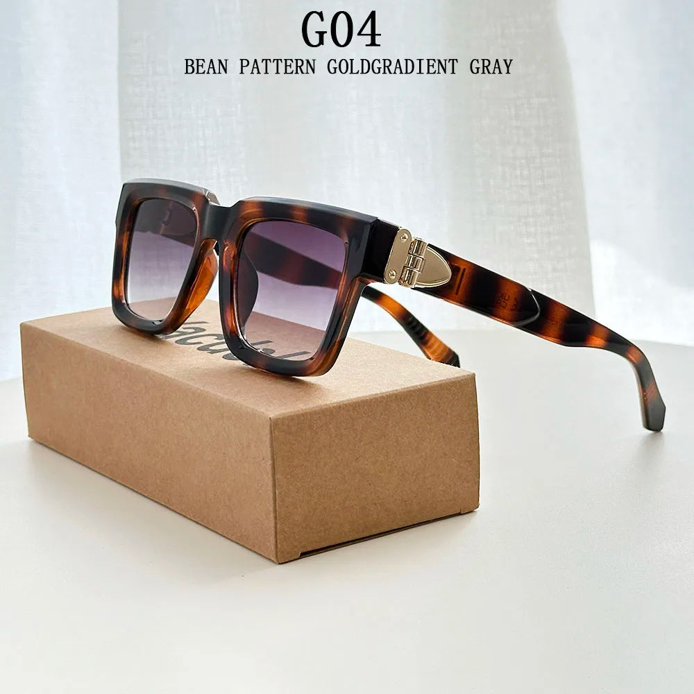 2026 Square Sunglasses Women Fashion Vintage Luxury Sunglasses Men Fashion Eyewear Gafas De Sol Hombre Luxury Women's Sunglasses