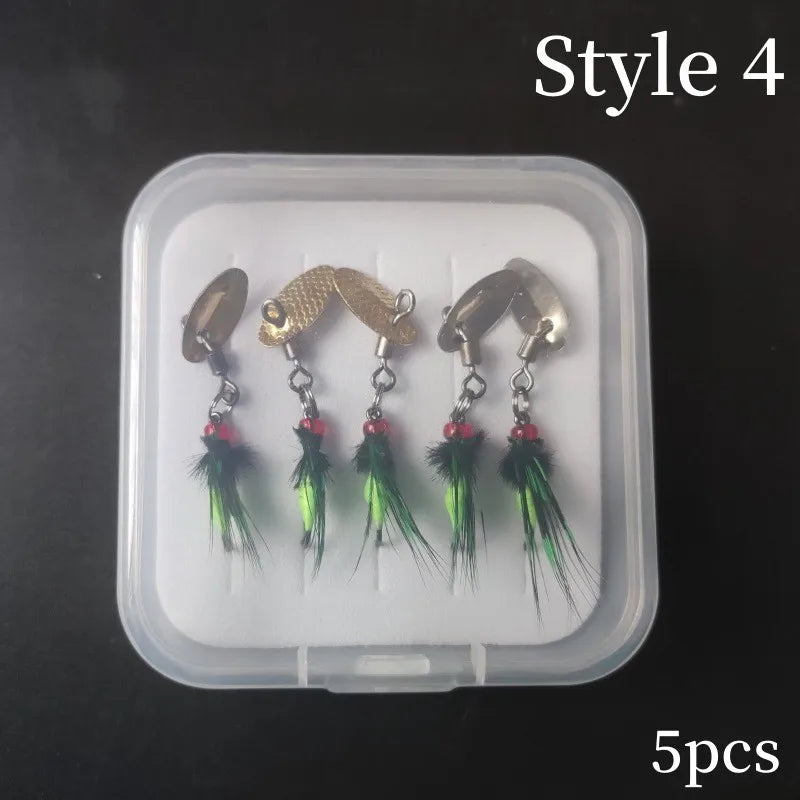 Insectes Bioniques Faux Leurres de Pêche — Lot de 5 Pièces