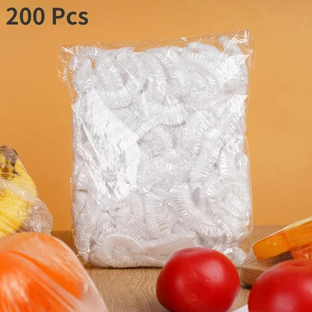 Disposable food lid Saran Wrap, food-grade bowel cover, fresh-keeping plastic bag, kitchen storage accessories