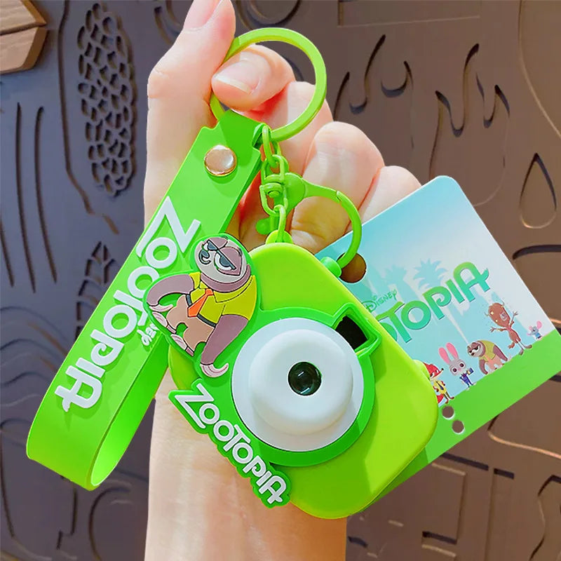 Porte-clés appareil photo jouet créatif pour enfants — pendentif sac à dos, souvenir fête d'anniversaire