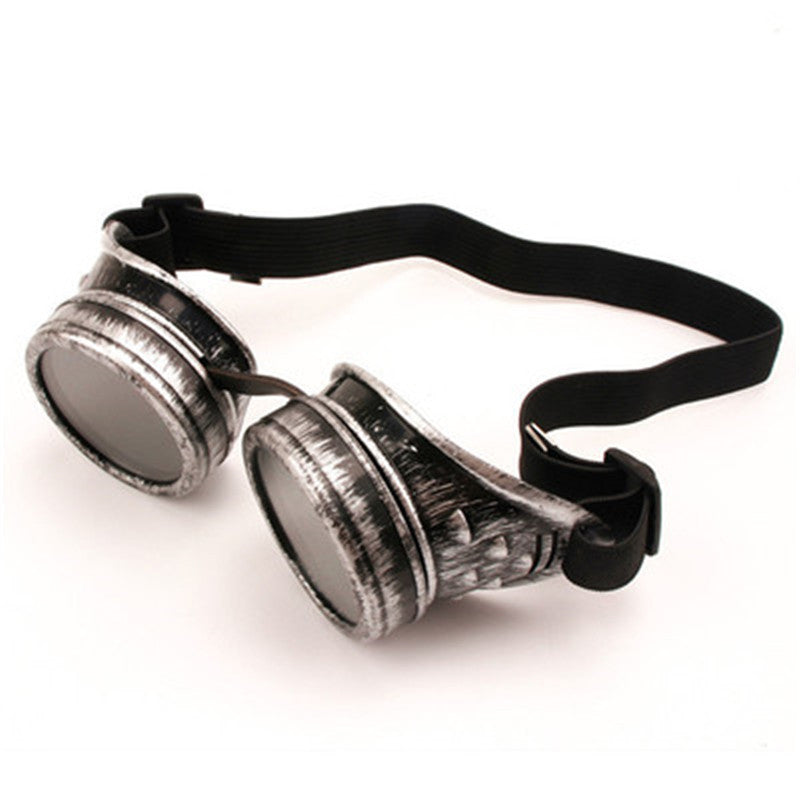 Lunettes de soleil mode Steampunk rondes surdimensionnées — soudage, Punk, Cosplay, couleurs lentille