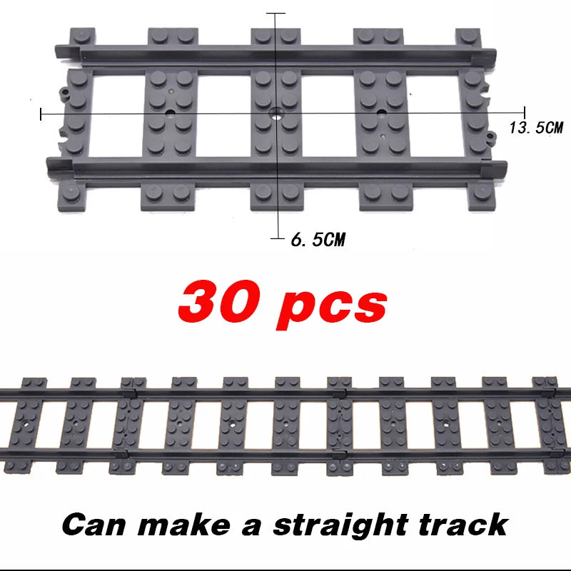 Train urbain flexible — voies souples, droites et courbées, construction, chemin de fer, jouets enfants, cadeaux