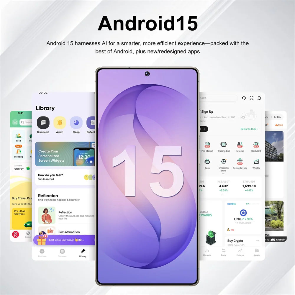 Smartphone Original 2026 pour S26 Ultra 5G 7.3HD AI 8 cœurs Double SIM 16G+1TB Téléphone Portable Android Débloqué