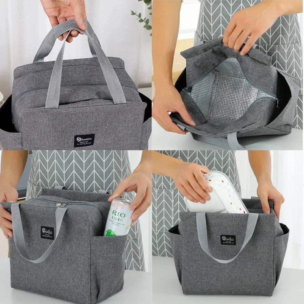 Bolsa isotérmica portátil para el almuerzo y bebidas de Snoopy, bolsa isotérmica para alimentos, caja térmica, bolsa de picnic, bolsas de transporte, bonito regalo para niños