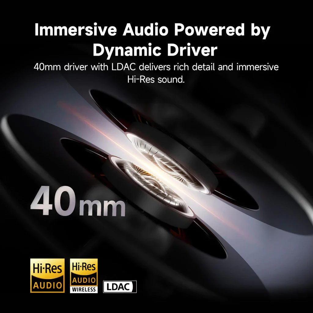Edifier W820NB Plus 2025 – Casque Bluetooth ANC -49dB, audio haute résolution, supra-auriculaire