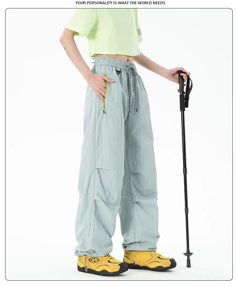 Pantalon de randonnée imperméable pour femmes, pantalon de parachutiste pour Sports de plein air, taille élastique, pantalon de Camping, solide, cyclisme, pêche, automne