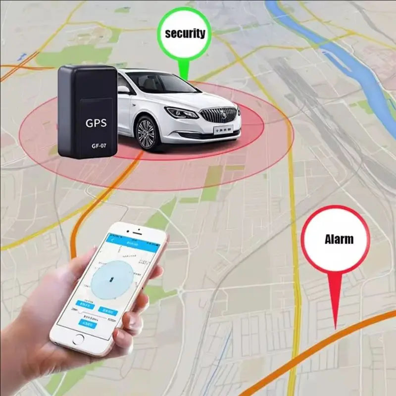 Mini GPS tracker, positioning app, GF07, car GPS tracker, magnetic GPS locator for vehicle, anti-loss, anti-theft, alarm, GPS tracking device