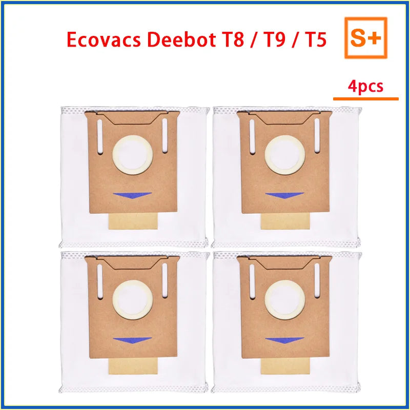 Dust Bag Parts for ECOVACS Deebot T9 AIVI T8 AIVI N8 Pro Robot Vacuum Cleaner, Main Side Brush, HEPA Filter, Replacement Accessories