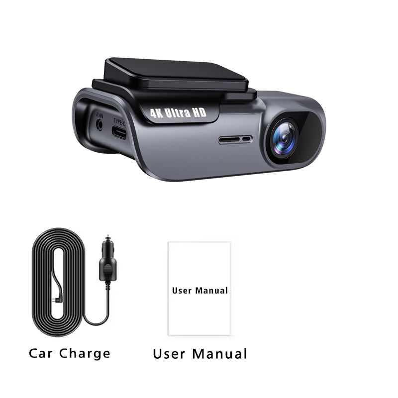 Dashcam WiFi 4K 3840x2160P — Vision Nocturne Surveillance 24H Boîte Noire