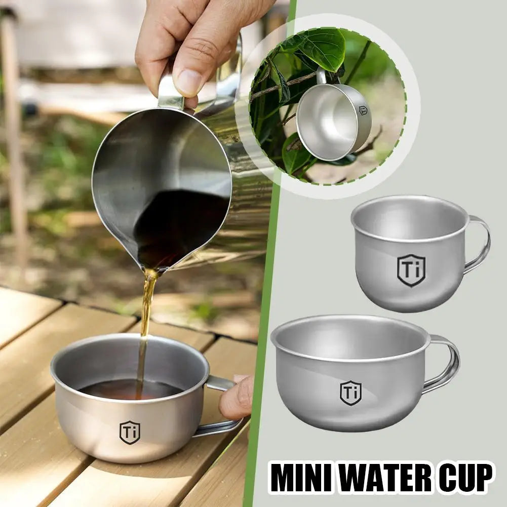 MINI Tasse à eau de camping, tasse à thé et à café portable, équipement de cuisine d'extérieur, tasses de montagne 80/220ml