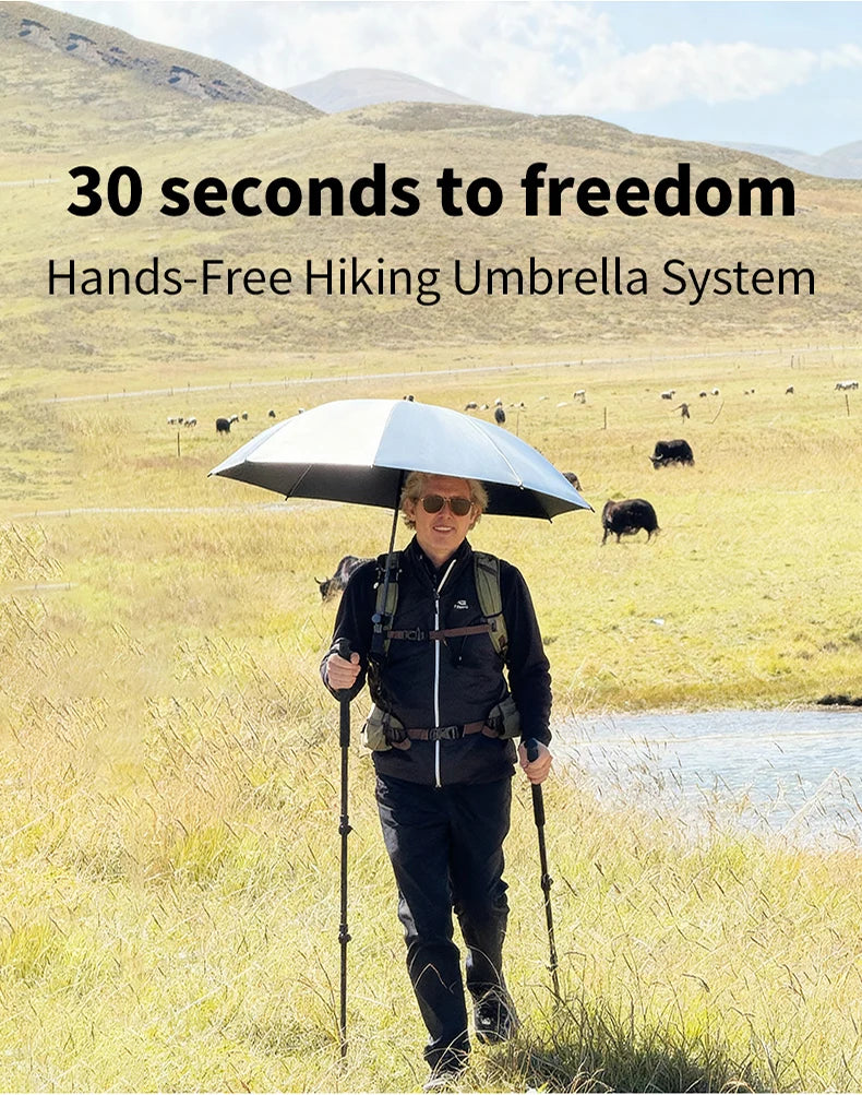 Clip Parapluie pour Sac à Dos Mains Libres — Randonnée & Trekking Léger