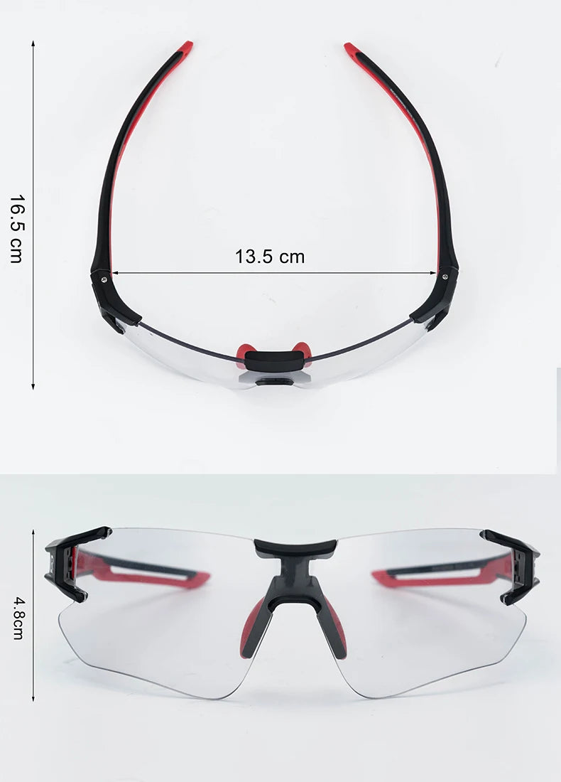 Lunettes de cyclisme photochromiques — vélo, sport extérieur, décoloration, VTT, route