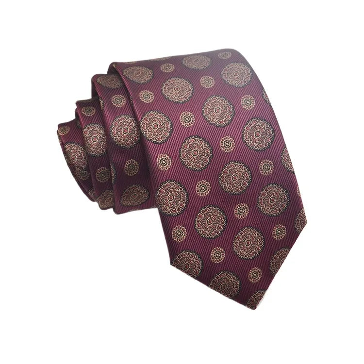 35 Styles Men's Jacquard Silk Ties Floral Dot 8 cm Necktie Accessories Daily Use Shirt Suit Tie Wedding Party Gifts Tie